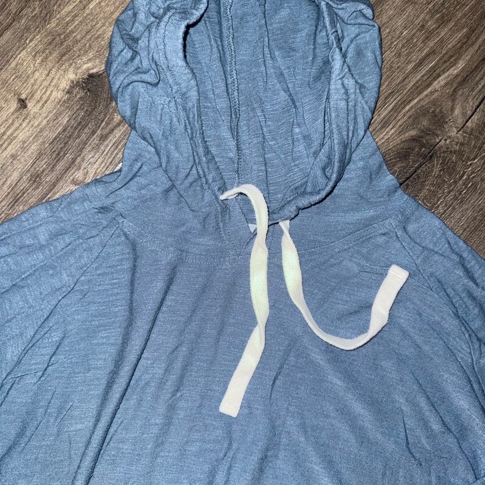 Free Fly Blue Hooded Long Sleeve Pullover - Picture 4 of 4